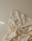 Organic Cotton Muslin Swaddle Blanket | Bows