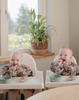 Long Sleeve Bib | Retro Flowers