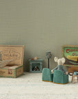 Grandma and Grandpa Mice in Cigarbox