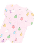 Zippered Footie | Pastel Ghost