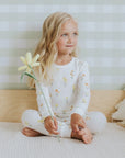 Long Sleeve Pajama Set - Daffodils