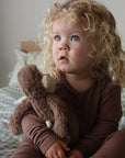 Two-Piece Ribbed Bamboo Pajamas | Mocha