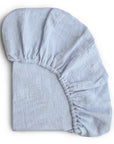 Extra Soft Muslin Crib Sheet | Baby Blue