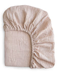 Extra Soft Muslin Crib Sheet | Blush
