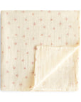 Organic Cotton Muslin Swaddle Blanket | Bows