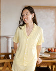 Women's Pajama Short Set | Butter Yellow