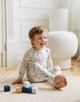 Two-Piece Ribbed Bamboo Pajamas | Under the Sea