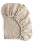 Extra Soft Muslin Crib Sheet | Fog