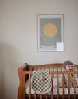 Muslin Burp Cloth Organic Cotton 2-Pack | Olive Check/Natural Check