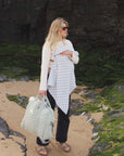 Organic Baby Muslin Swaddle | Waves