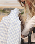 Organic Baby Muslin Swaddle | Waves