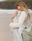 Organic Baby Muslin Swaddle | Waves