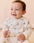 Organic Cotton Damien Sweatshirt | Cloud Whales