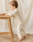 Organic Cotton Reese Zip Onepiece | Forest Gathering