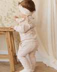 Organic Cotton Lilith Track Pant | Victoria Blush