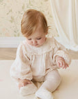Organic Cotton Muslin Frances Playsuit | Pauline Pink