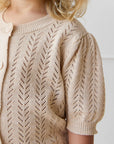 Aria Knitted Top | Oatmeal Marle