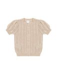 Aria Knitted Top | Oatmeal Marle