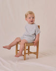 Woven Boxy Top + Short Set | Sky