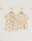 Short Sleeve Woven Romper | Teddy
