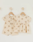 Short Sleeve Woven Romper | Teddy
