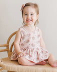 Sleeveless Peplum Set | Vintage Floral