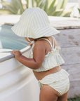 Sun Hat | Mint Stripe