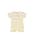 Short Sleeve One-Piece | Yellow Stripe