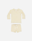 Finn Rashguard + Short Set | Yellow Stripe