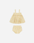 Mae Smocked Top + Bloomer Set | Yellow