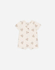 Short Sleeve Woven Romper | Teddy