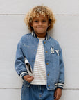 Varsity Jacket | Indigo Demin