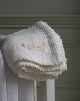 Embroidered Muslin Blanket | Anemone