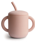 Silicone Training Cup & Straw | Blush