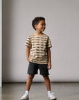 Acid Wash Raw Edge Harem Short