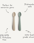 Silicone Feeding Spoons 2-Pack | Soft Lilac