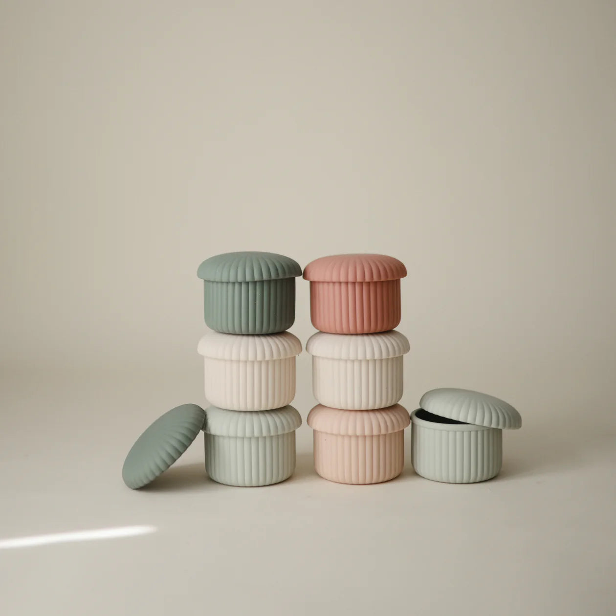 Silicone Baby Food Containers 3-Pack | Green