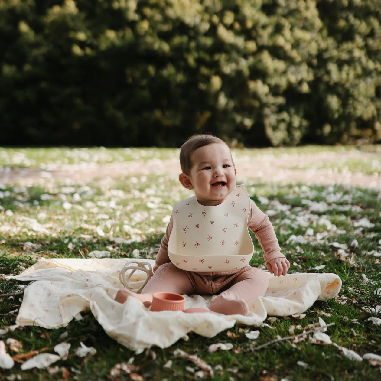 Silicone Baby Bib | Bows