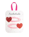 Love Heart Glitter Clips