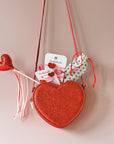 Love Heart Glitter Clips