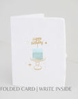 Happy Birthday Cake Topper Card