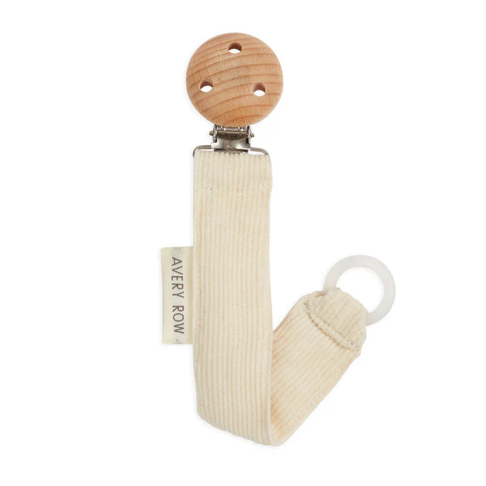 Pacifier Clip | Cream Corduroy
