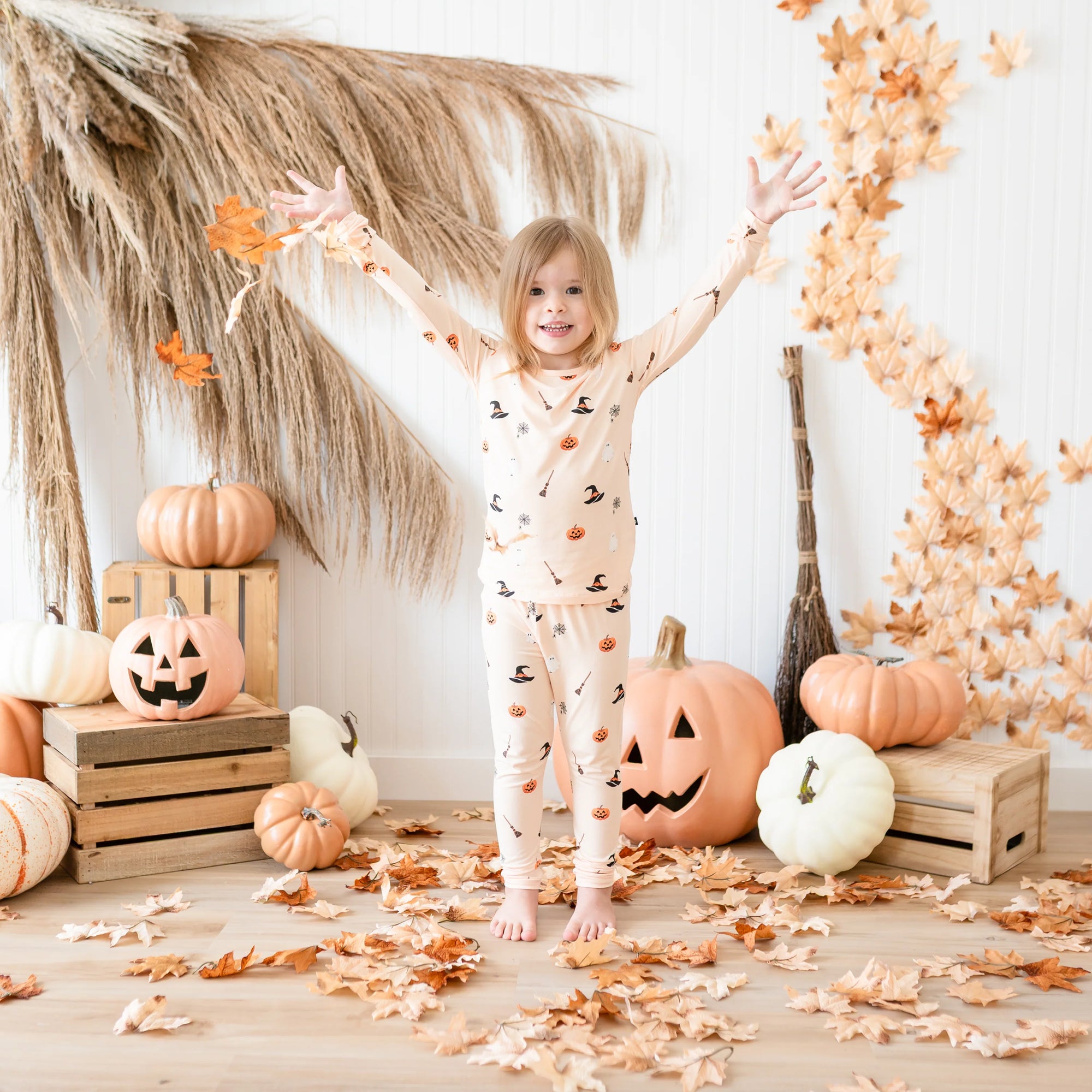 Long Sleeve Pajamas in Bewitched