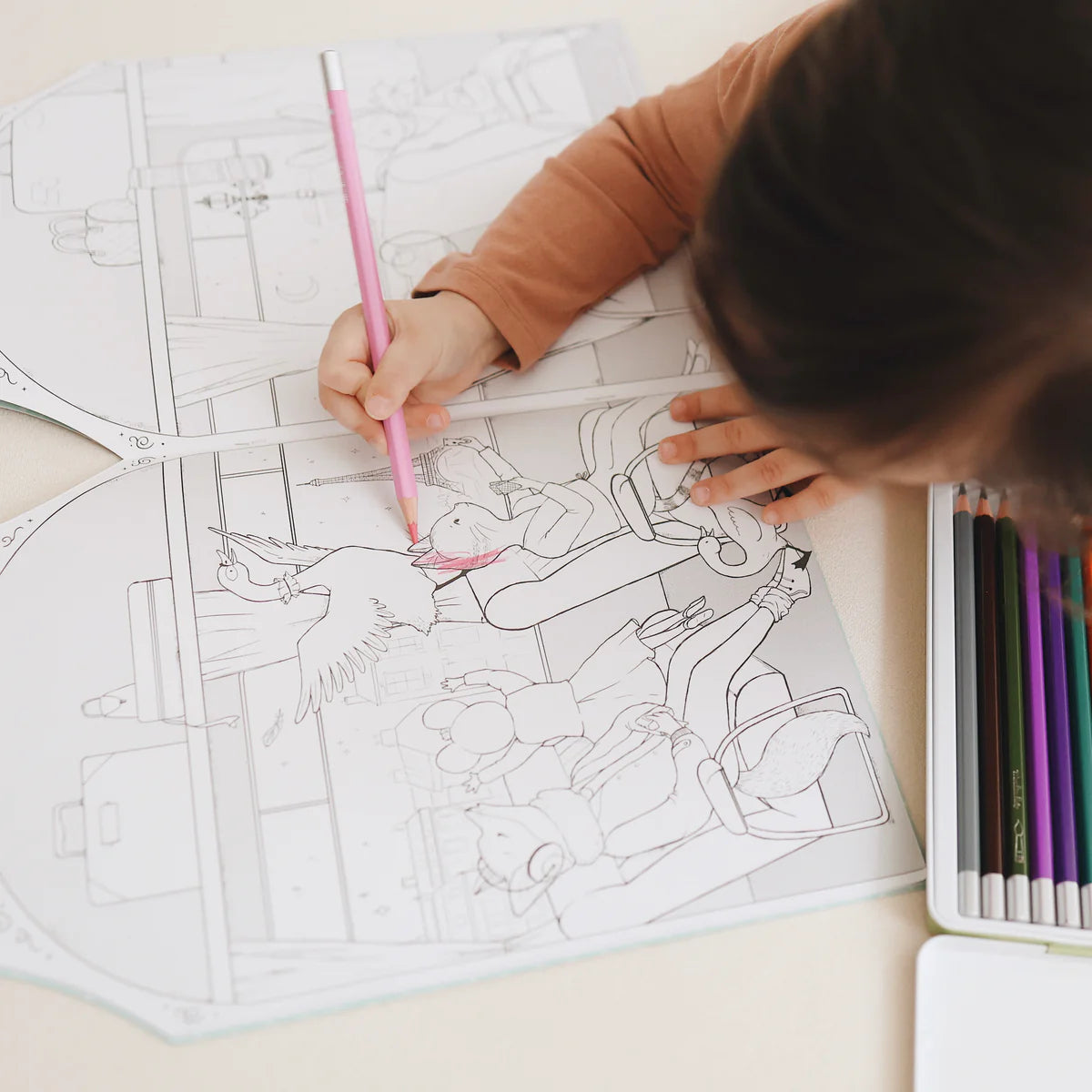 Colouring Book with Stickers | The Little Dance School