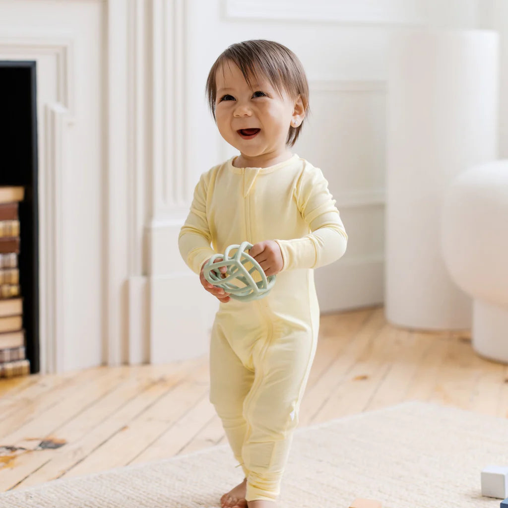 Ribbed Sleeper | Butter Yellow