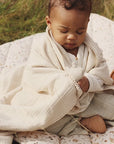 Embroidered Muslin Blanket | Grasslands