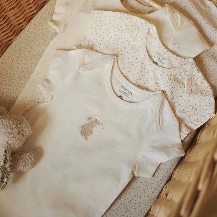 Embroidered Jersey Bodysuit | Bunny