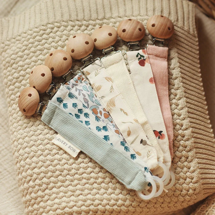 Pacifier Clip | Cream Corduroy