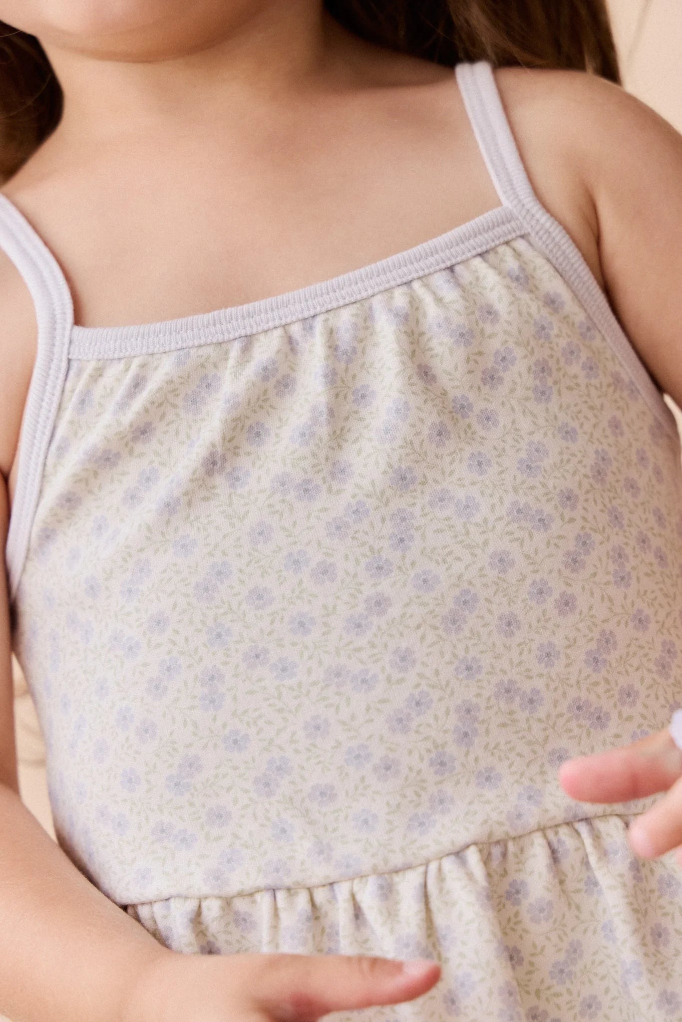 Organic Cotton Meadow Singlet | Emmy Lilac