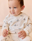 Organic Cotton Morgan Track Pant | Cloud Whales